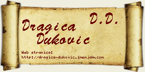 Dragica Duković vizit kartica